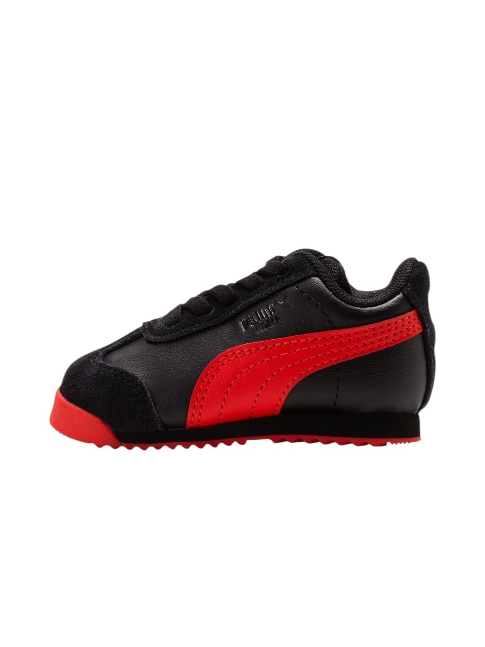 Puma Kids' Black and Red Low-Top Sneakers